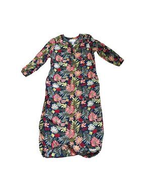 Marigold Lane Women's Kurta Dress Sz S Tropical Fruit Print Summer Resort Wear